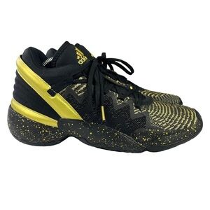 Adidas D.O.N. Issue #2 Donovan Mitchell Basketball Shoes Mens Black Gold Size 8